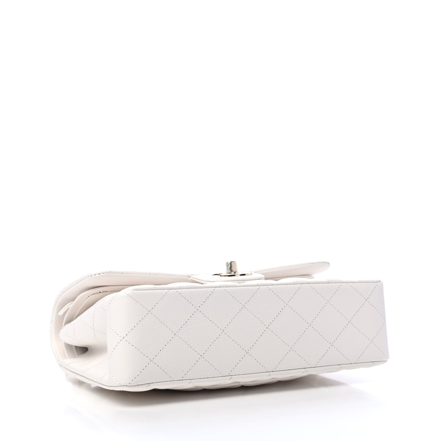 Chanel Caviar Quilted Small Double Flap White 3 of 4
