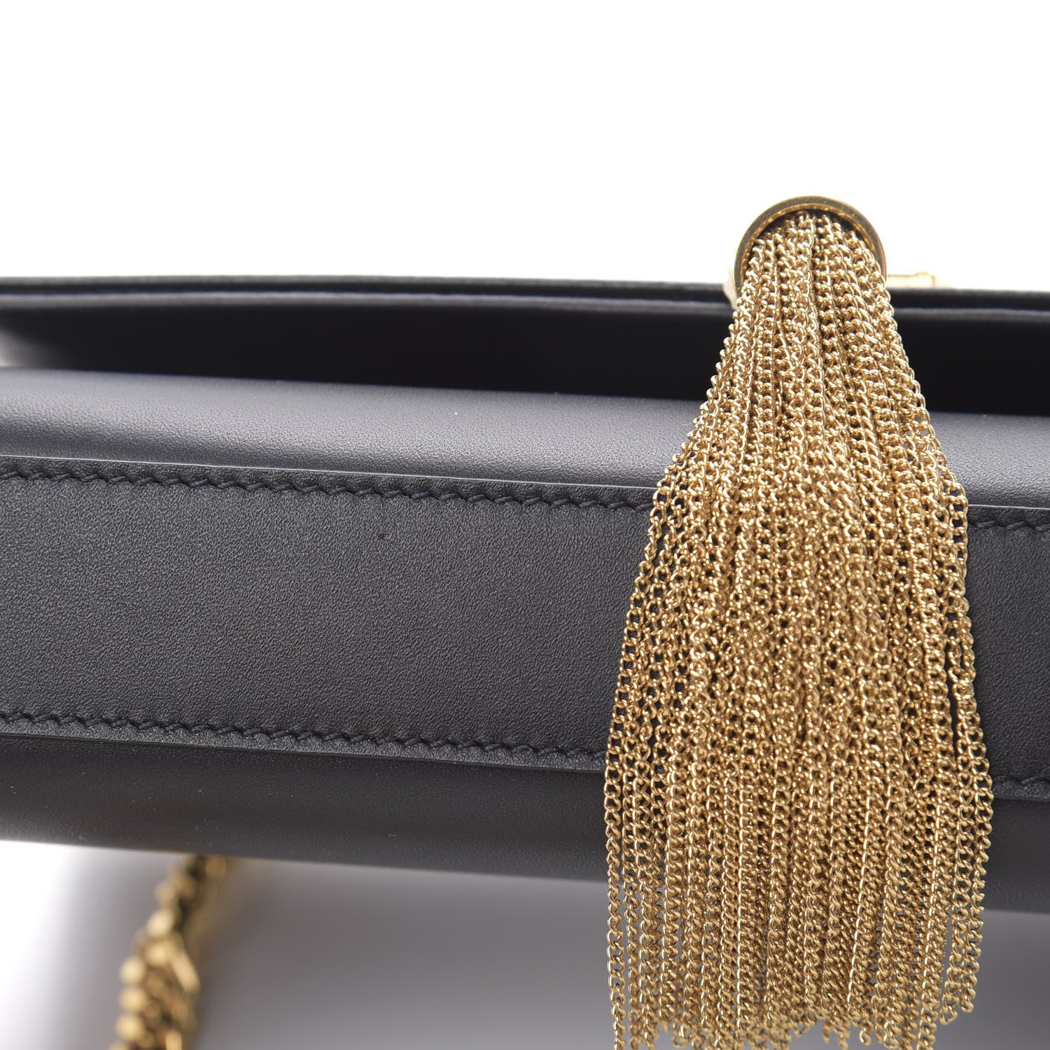 Saint Laurent Calfskin Small Classic Monogram Kate Tassel Satchel Black 11 of 11