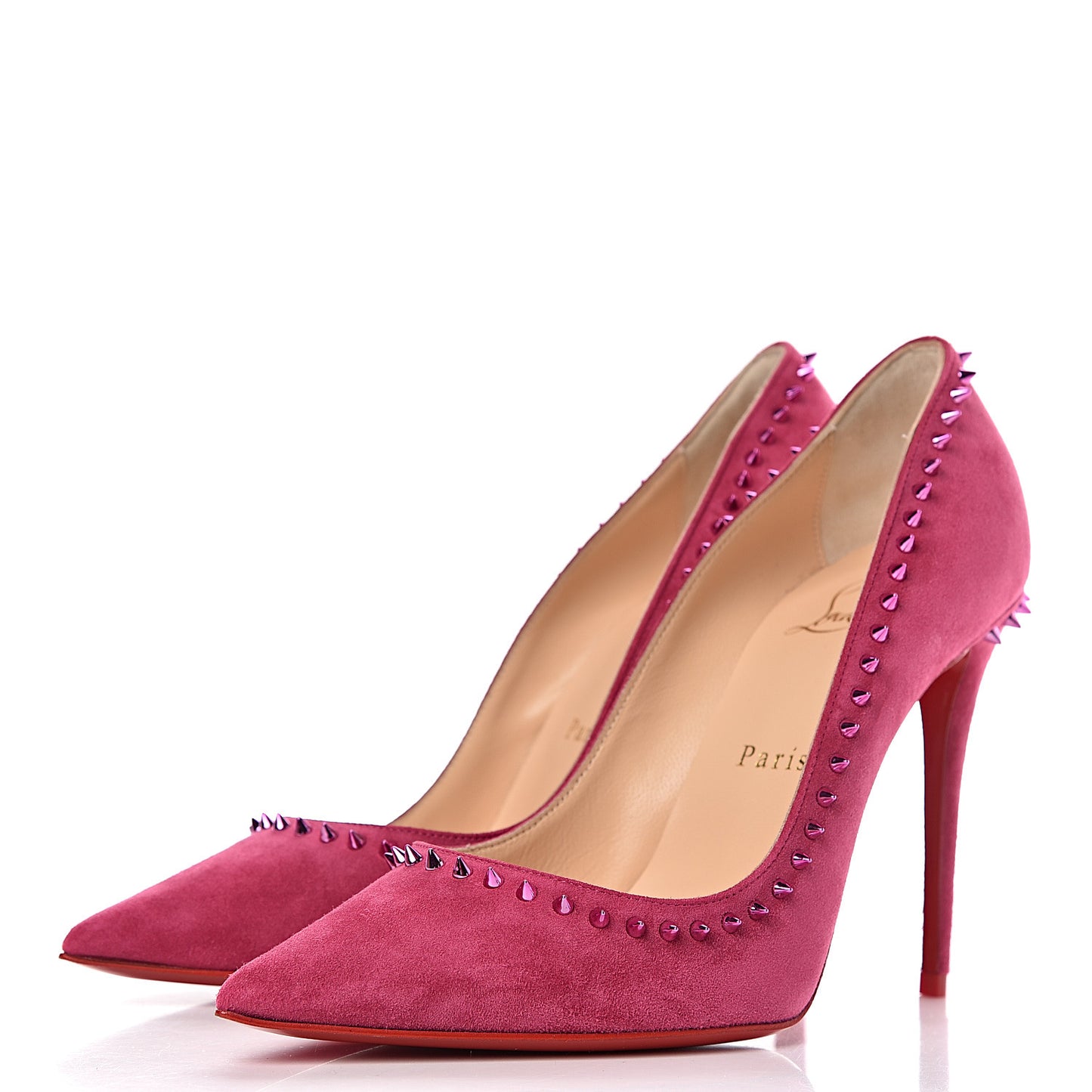 Veau Velours Anjalina 100 Pumps 36 Fuxia