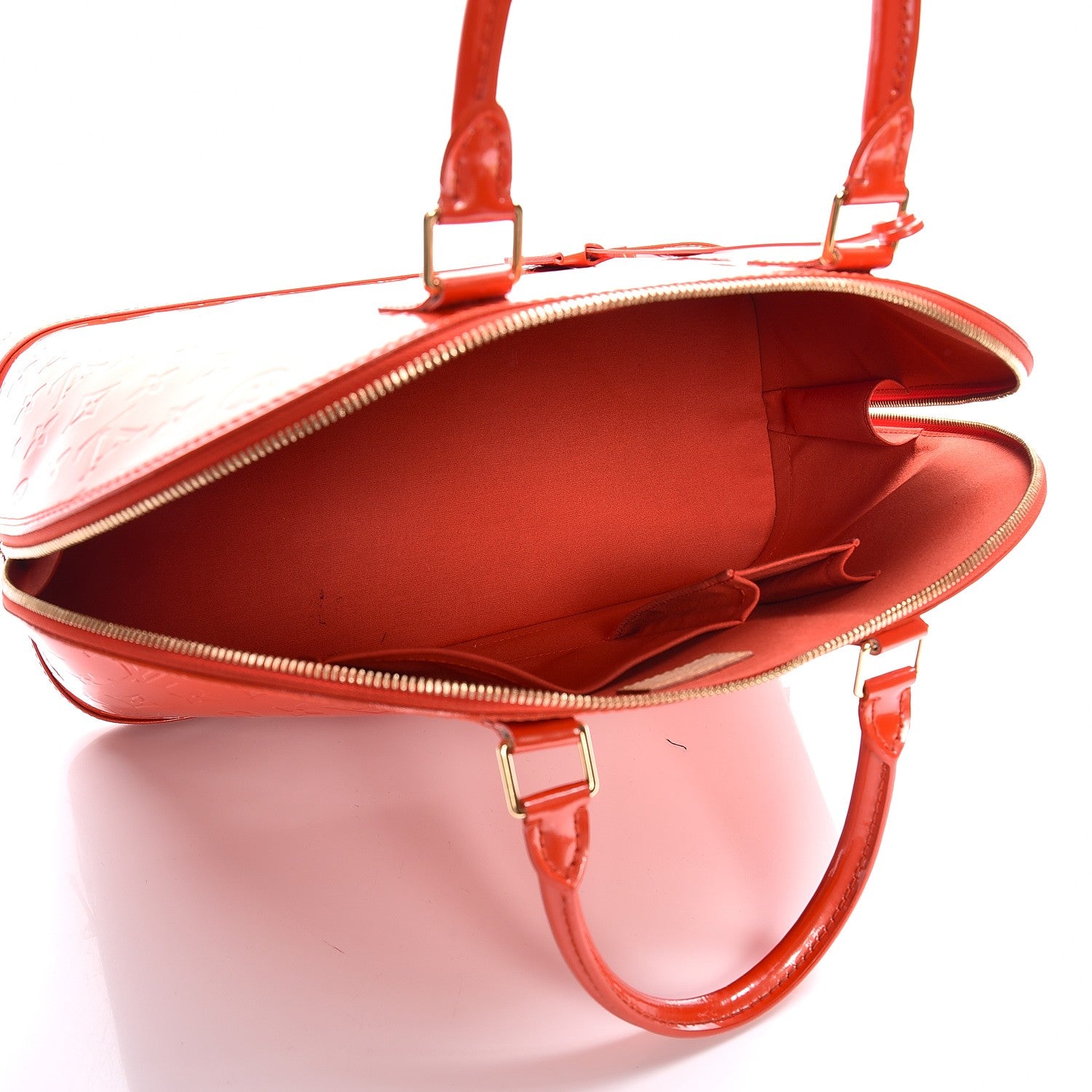 Louis Vuitton Vernis Alma GM Orange Sunset 5 of 9