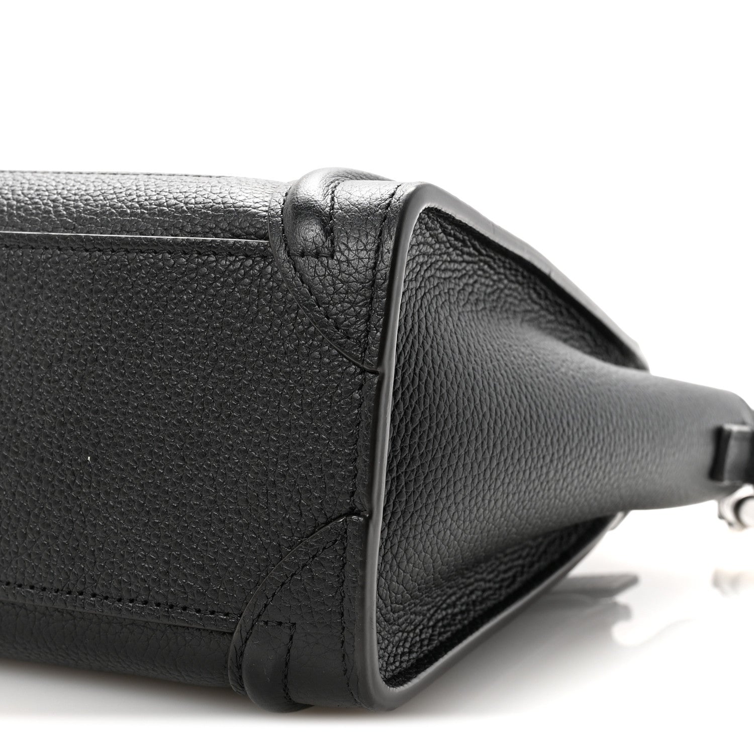 Celine Drummed Calfskin Nano Luggage Black 10 of 10