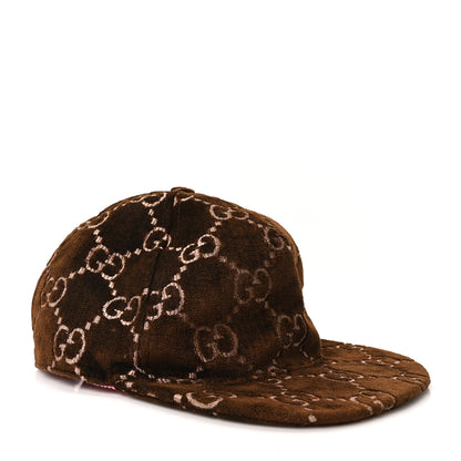 Gucci Velvet GG Monogram Baseball Cap M Brown 7 of 10