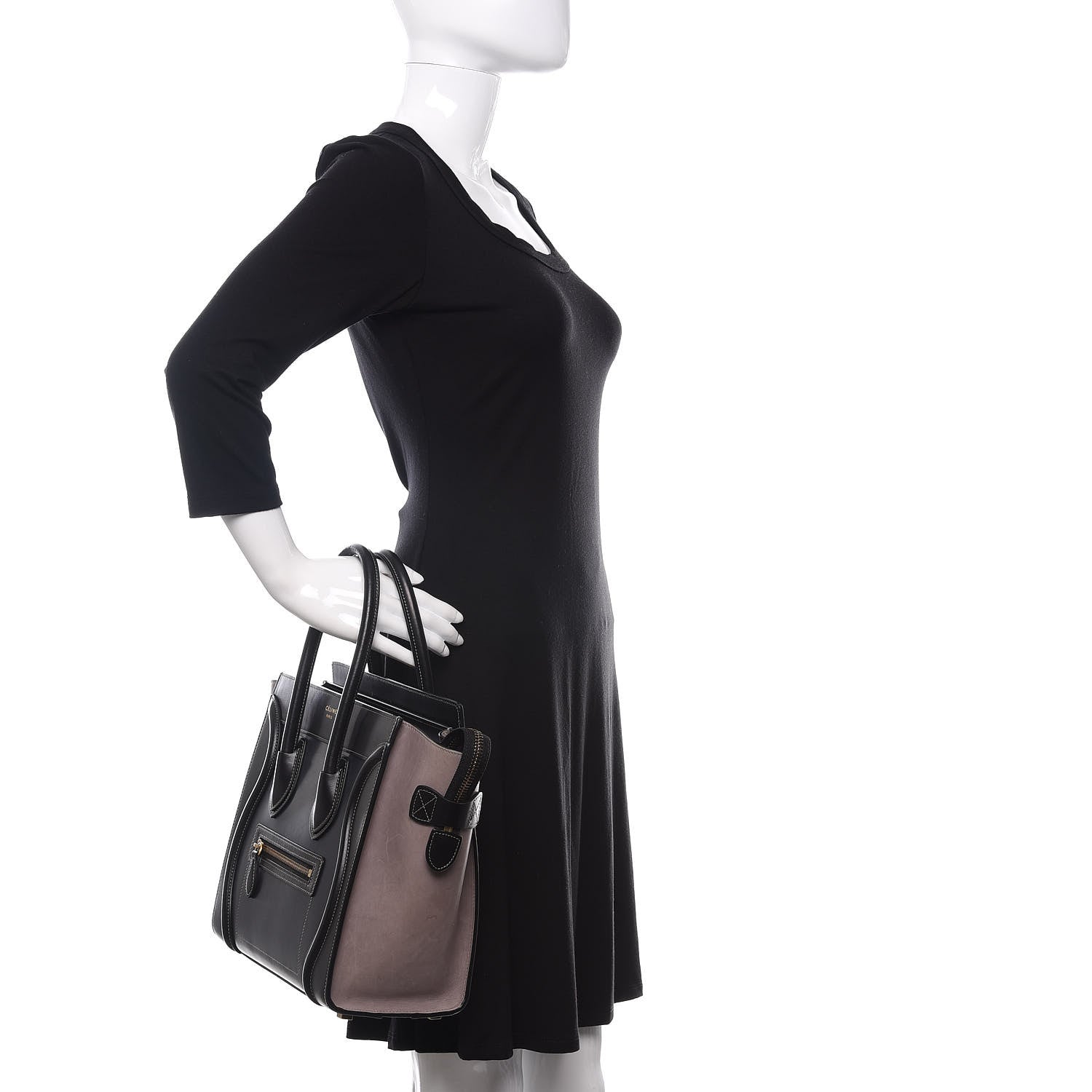 Celine Micro Tri-Color Luggage Dark Blue 2 of 13