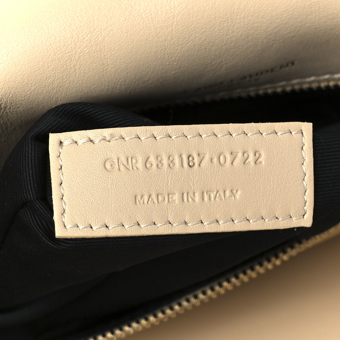 Lambskin Shearling Monogram Medium Niki Chain Satchel Natural Beige