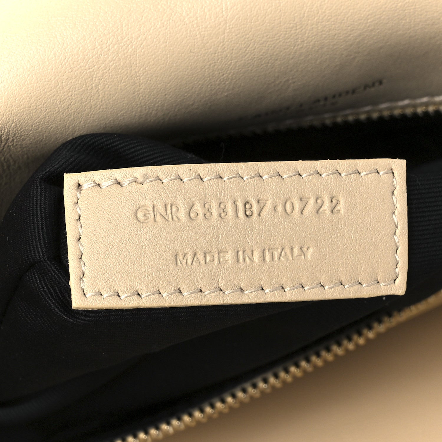 Saint Laurent Lambskin Shearling Monogram Medium Niki Chain Satchel Natural Beige 9 of 12