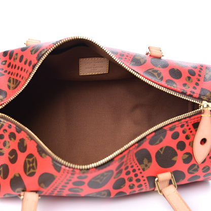 Louis Vuitton Monogram Kusama Pumpkin Dots Papillon 30 Red 5 of 12