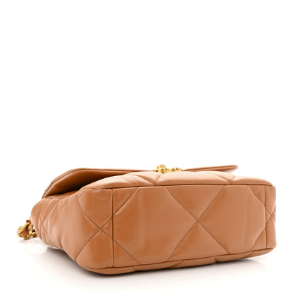 Chanel Lambskin Quilted Medium Chanel 19 Flap Brown 4 of 11