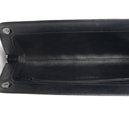 Chanel Crumpled Calfskin Quilted Clutch So Black 4 of 9