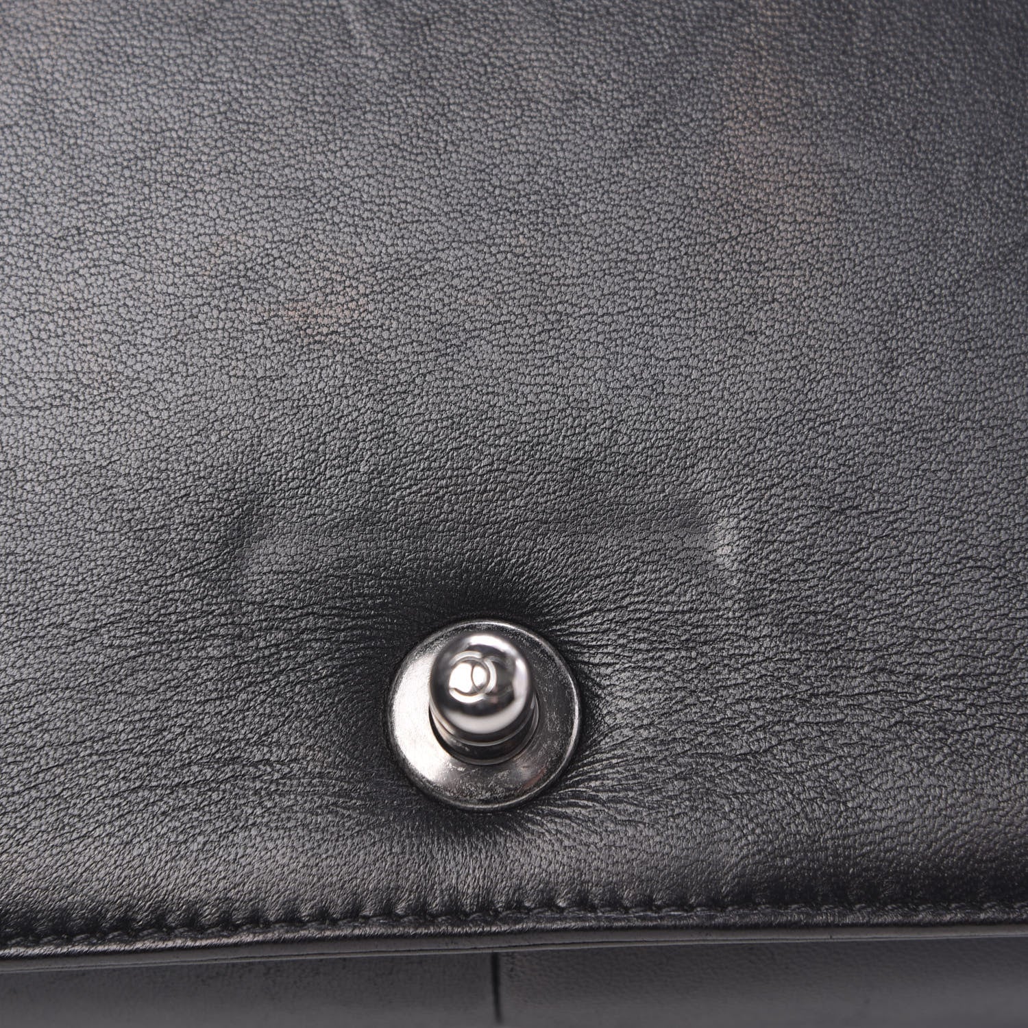 Chanel Lambskin Quilted Medium Boy Flap Black 13 of 15