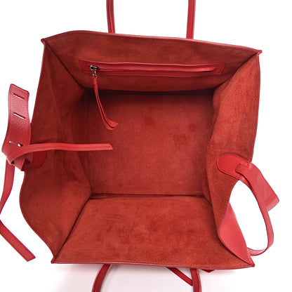 Celine Supple Calfskin Medium Phantom Luggage Vermillion 5 of 13