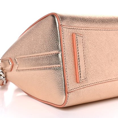 Givenchy Metallic Sugar Goatskin Mini Antigona Light Pink 8 of 21