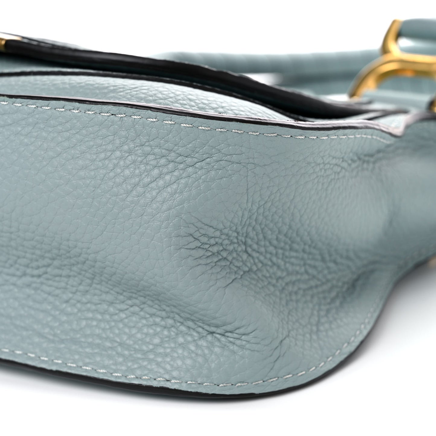 Calfskin Small Marcie Satchel Faded Blue