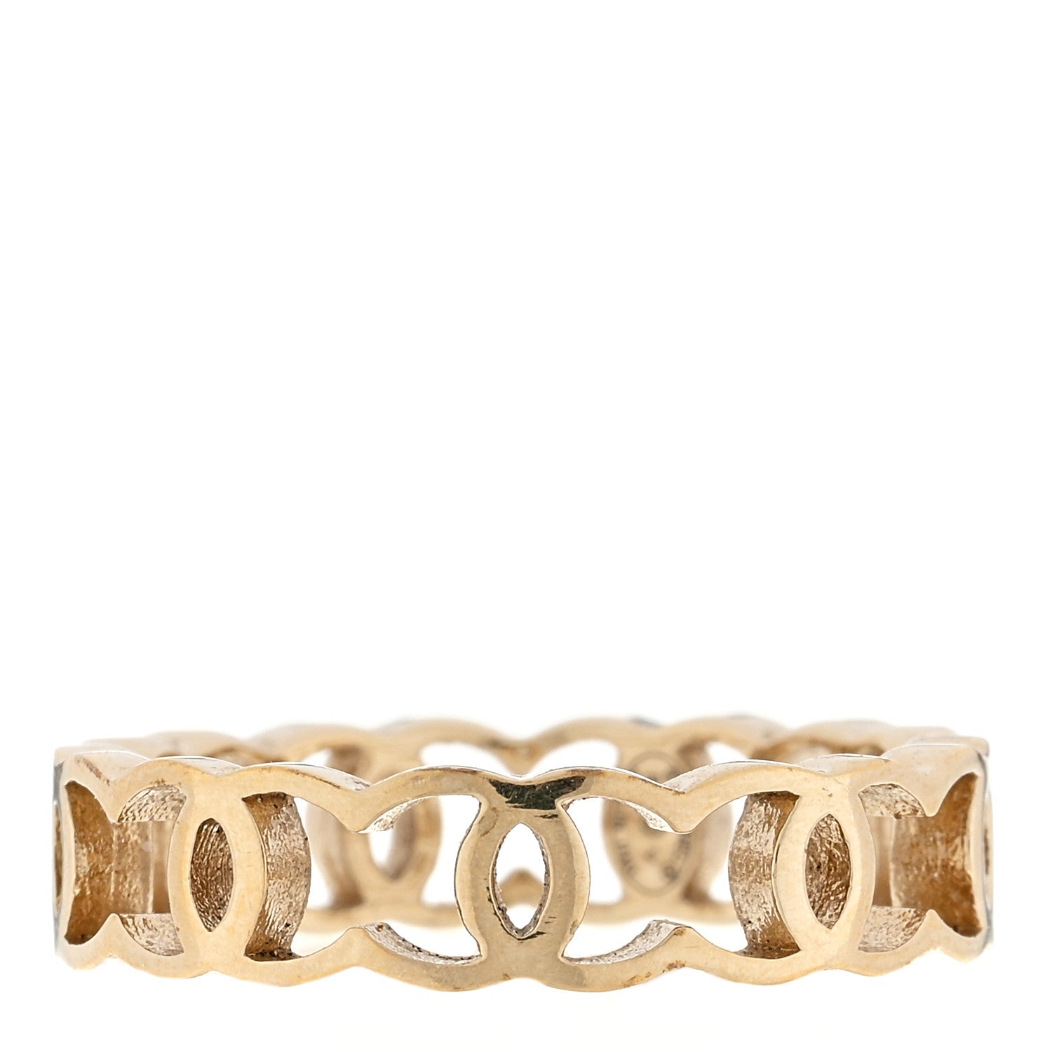 Chanel Metal CC Ring 50/5.25 Gold 1 of 4
