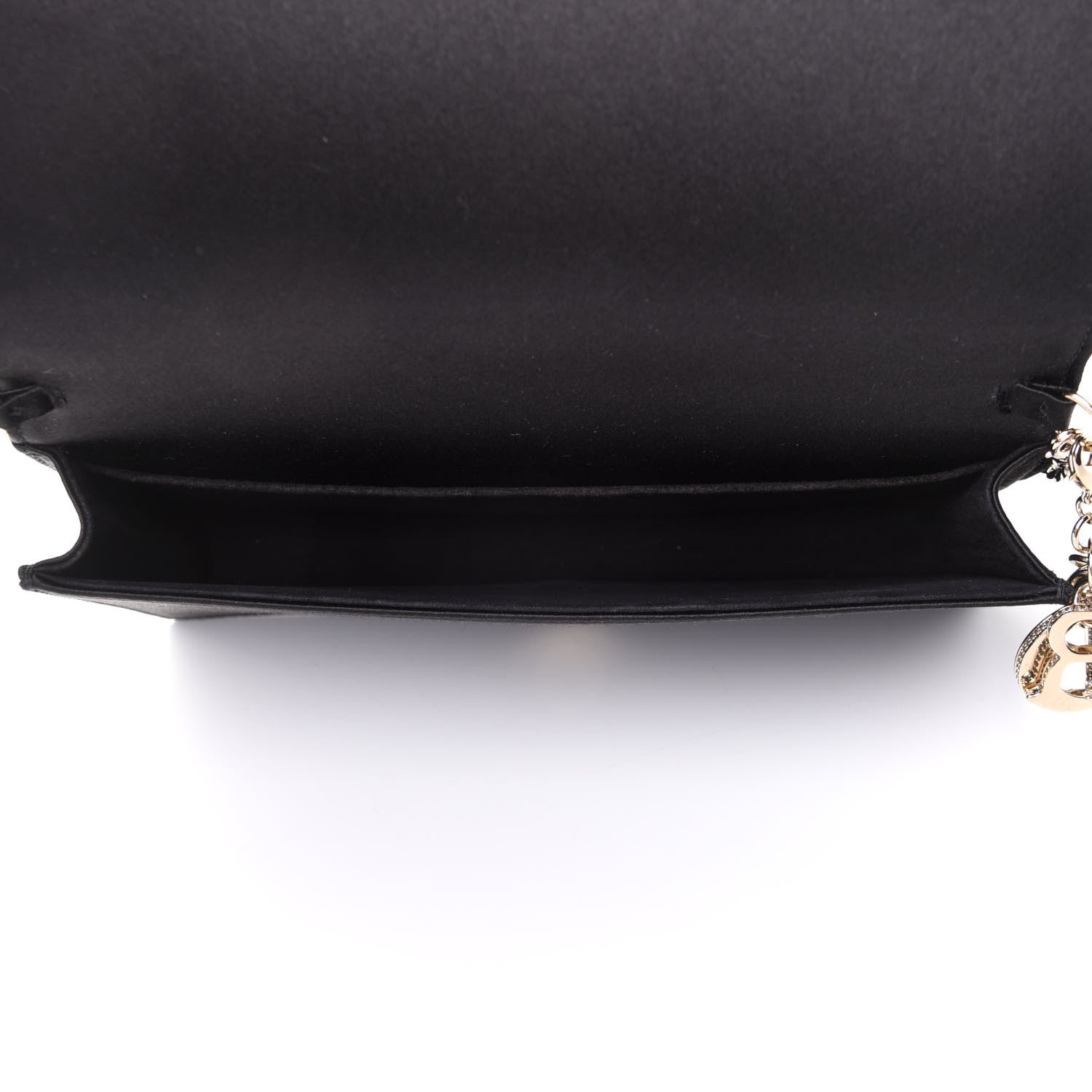 Christian Dior Satin Cannage Lady Dior Convertible Clutch Black 5 of 10