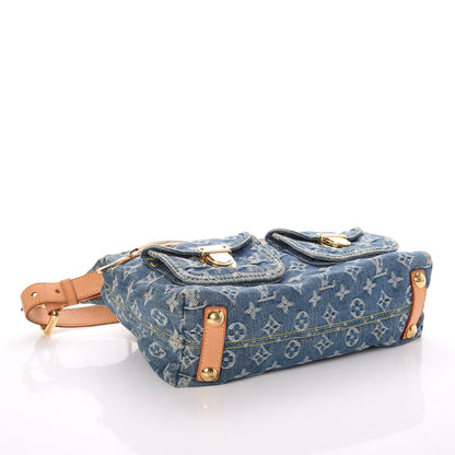 Louis Vuitton Monogram Denim Baggy PM Blue 4 of 8
