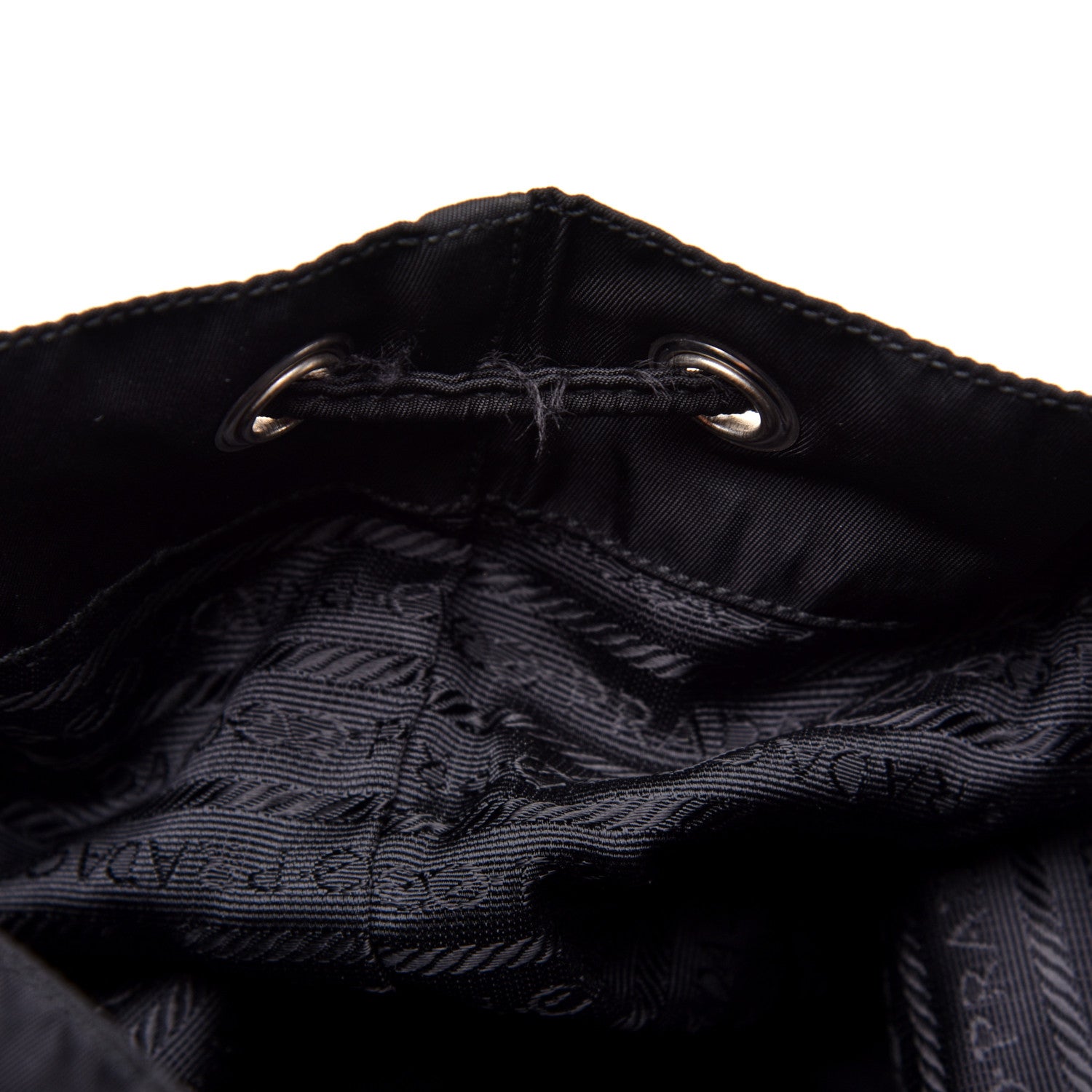 Prada Tessuto Nylon Vela Saffiano Large Backpack Black 9 of 13