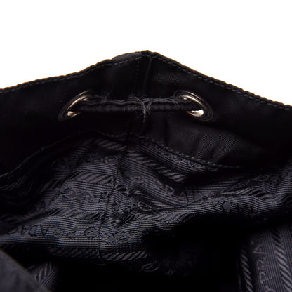 Prada Tessuto Nylon Vela Saffiano Large Backpack Black 9 of 13