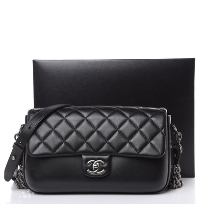 Chanel Calfskin Quilted Large Rock My Shoulder Flap Black 16 of 16