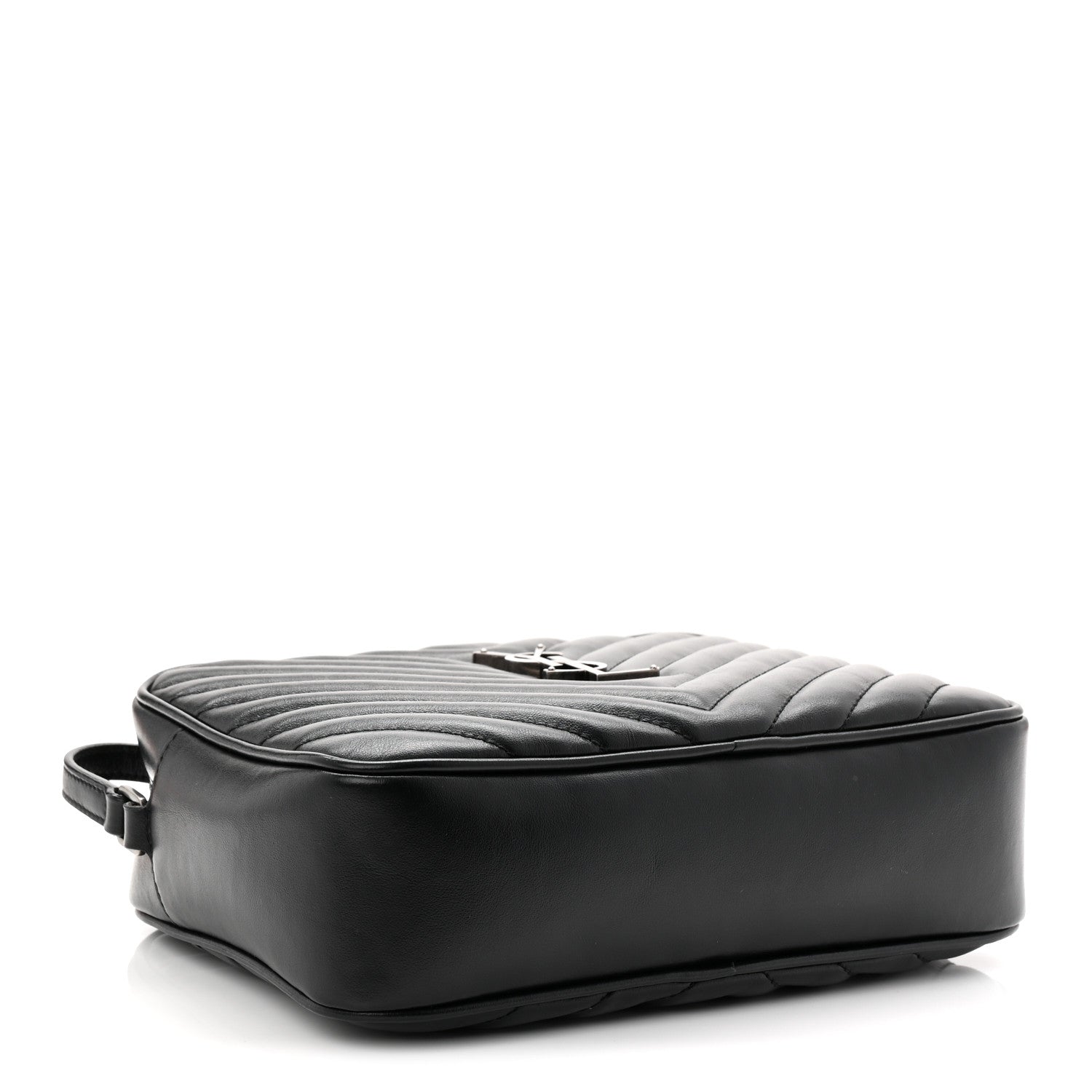 Saint Laurent Calfskin Matelasse Monogram Lou Camera Bag Black 4 of 10