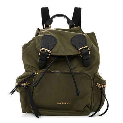 Burberry Nylon Medium Rucksack Backpack Green 1 of 8
