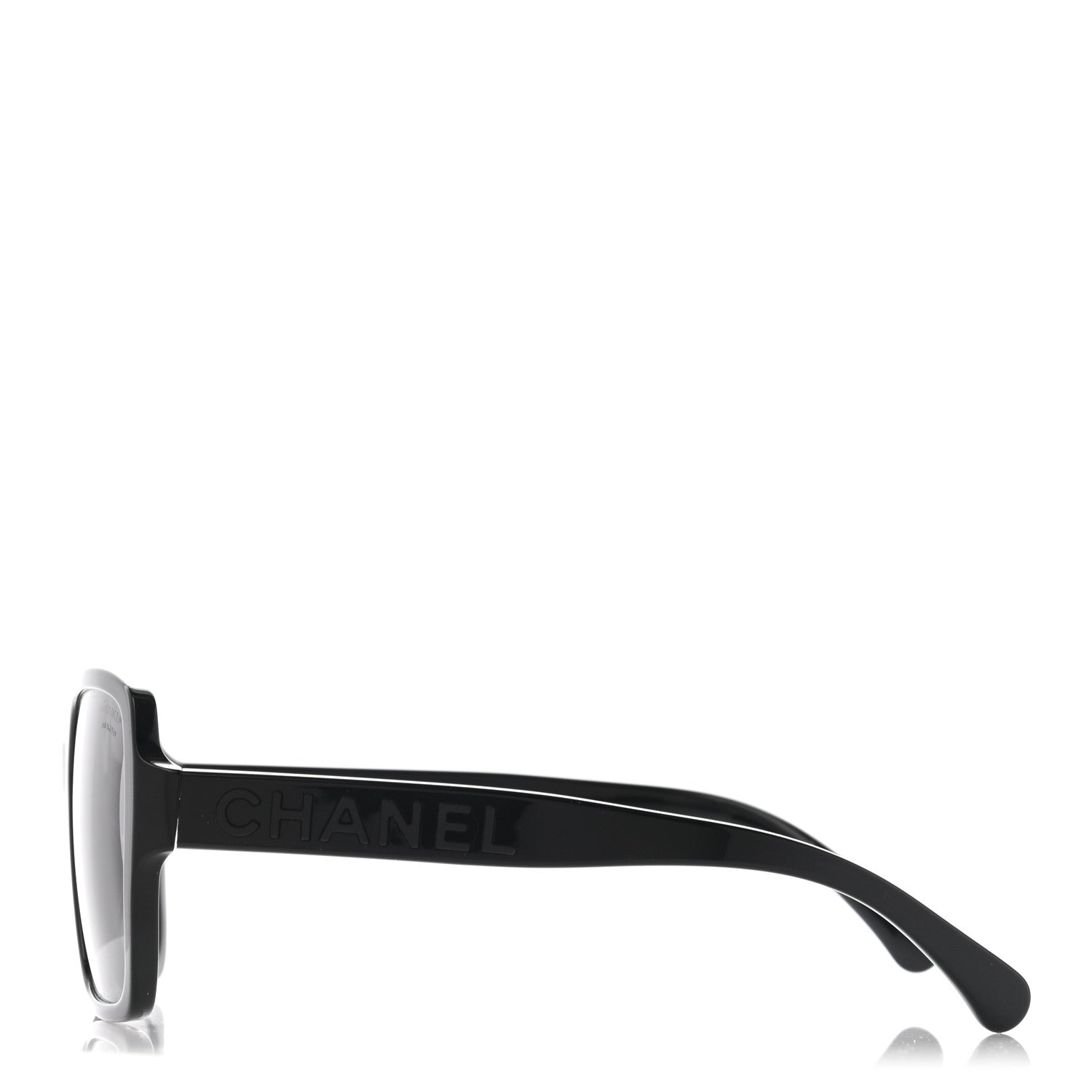 Chanel Acetate Polarized Square Sunglasses 5408 Black 3 of 9