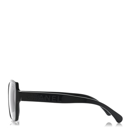Chanel Acetate Polarized Square Sunglasses 5408 Black 3 of 9