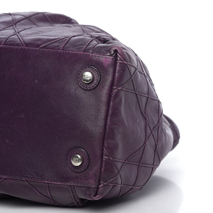 Christian Dior Lambskin Cannage Medium Le Trente Tote Purple 13 of 18