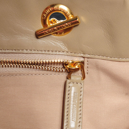 Saint Laurent Matelasse Chevron Monogramme Shopper Beige 9 of 10