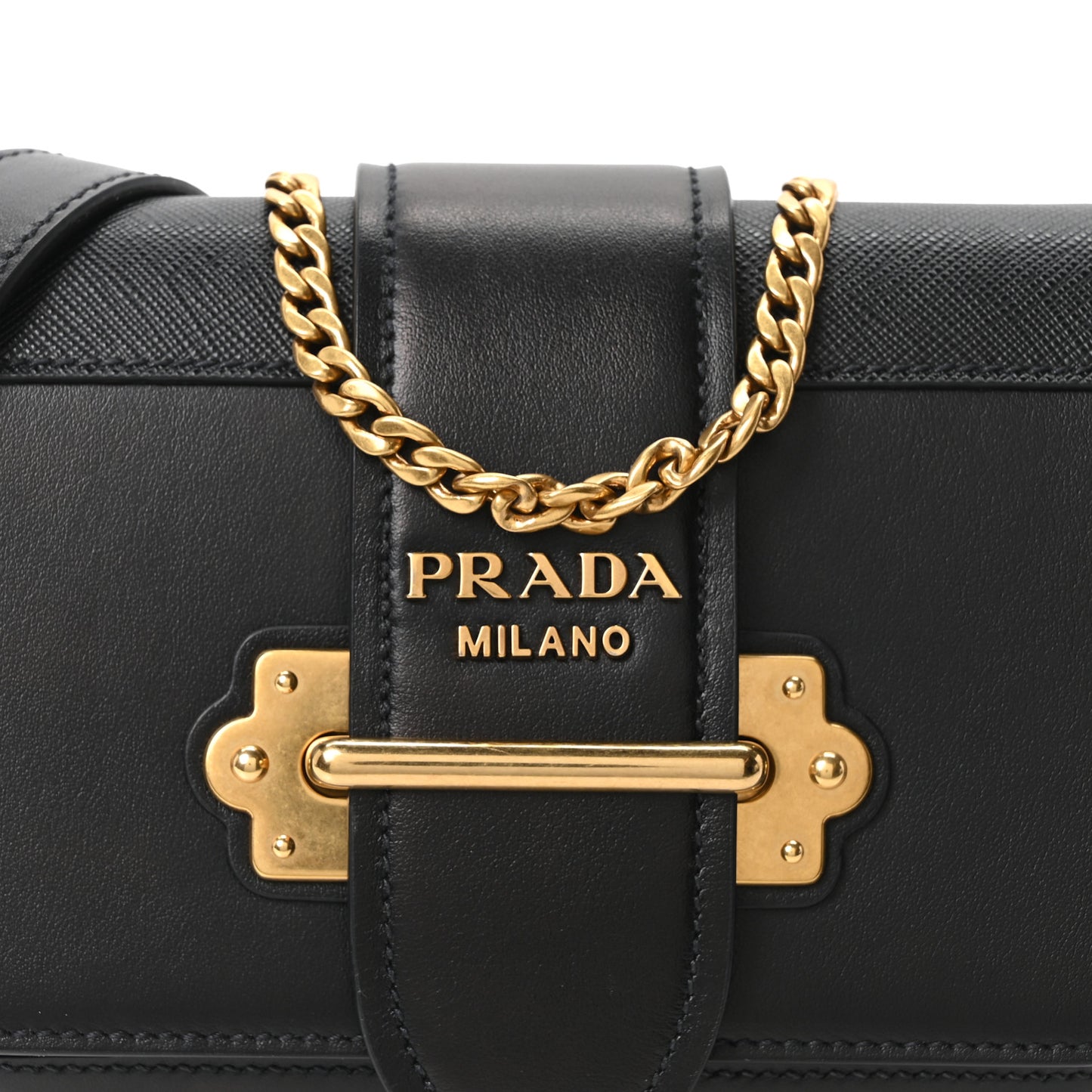 Saffiano City Calf Cahier Belt Bag Black