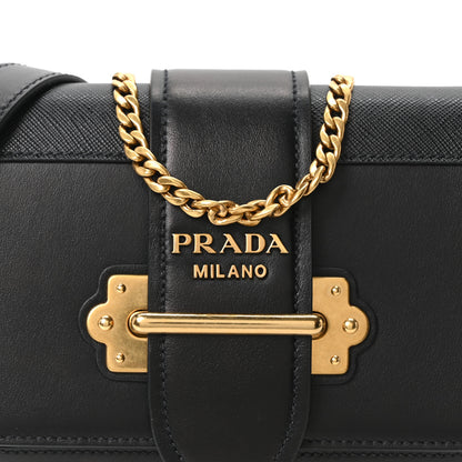 Prada Saffiano City Calf Cahier Belt Bag Black 7 of 9