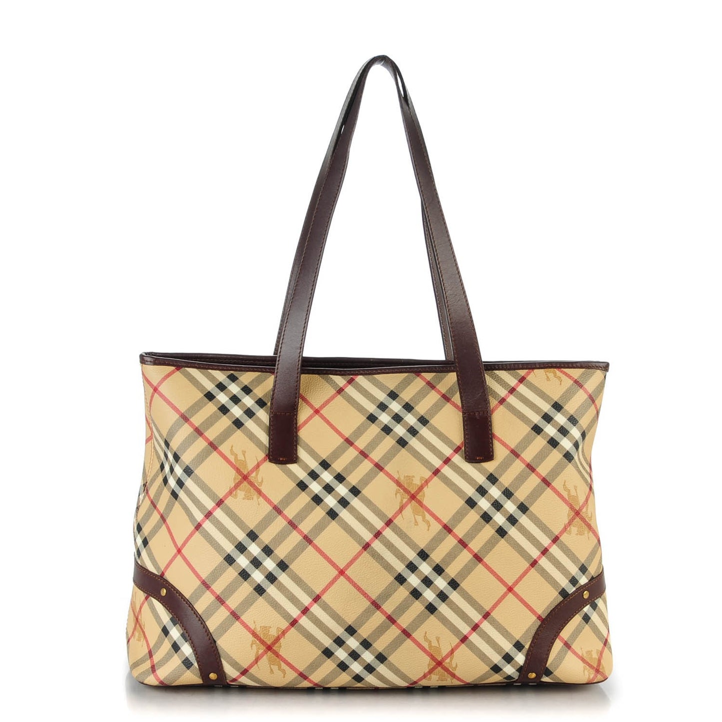 Haymarket Check Large Tote Chocolate