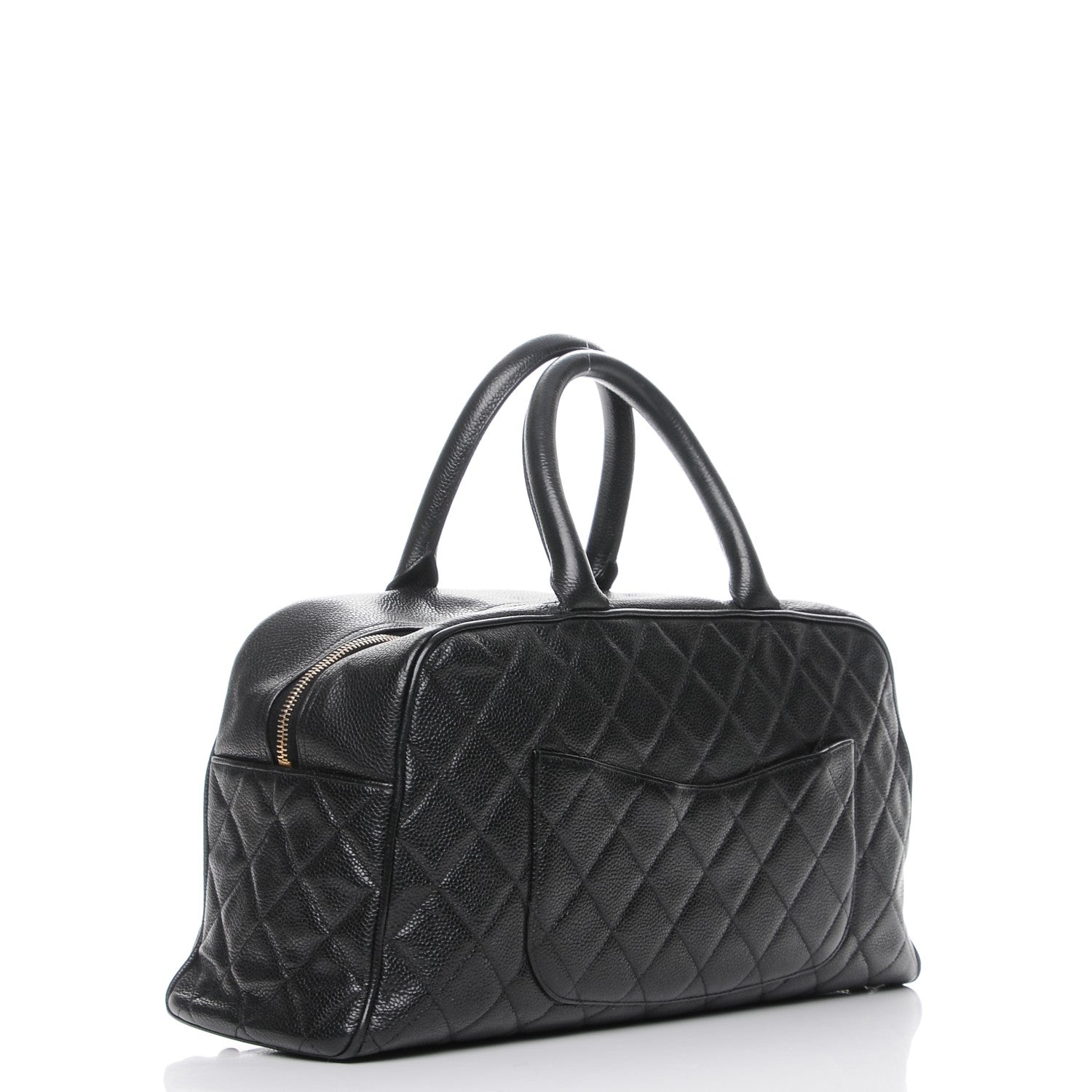Chanel Caviar Quilted Large Bowler Black 3 of 12