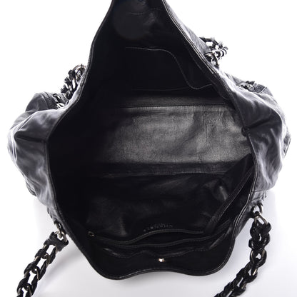 Chanel Calfskin East West Modern Chain Tote Black 7 of 9