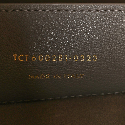 Saint Laurent Calfskin Large Shopping Tote Oyster Gray 8 of 11