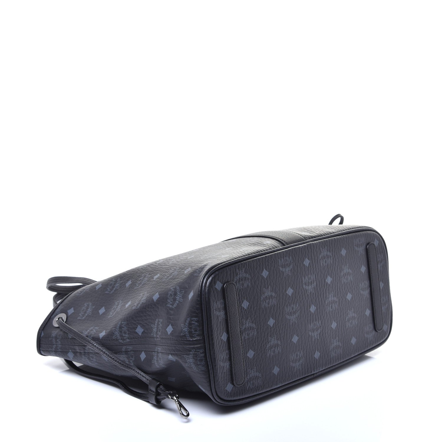 MCM Visetos Medium Liz Reversible Shopper Tote Black 6 of 14