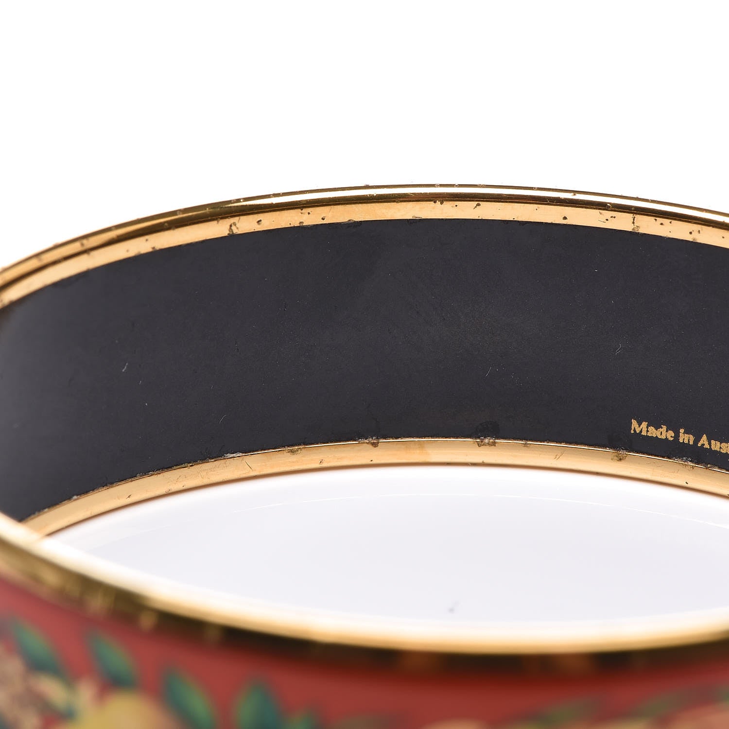 Hermes Enamel Printed Wide Bracelet 70 6 of 8
