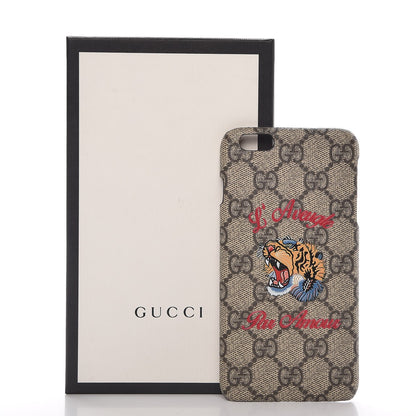 Gucci GG Supreme Monogram Tiger Print iPhone 6 Plus Case 7 of 7