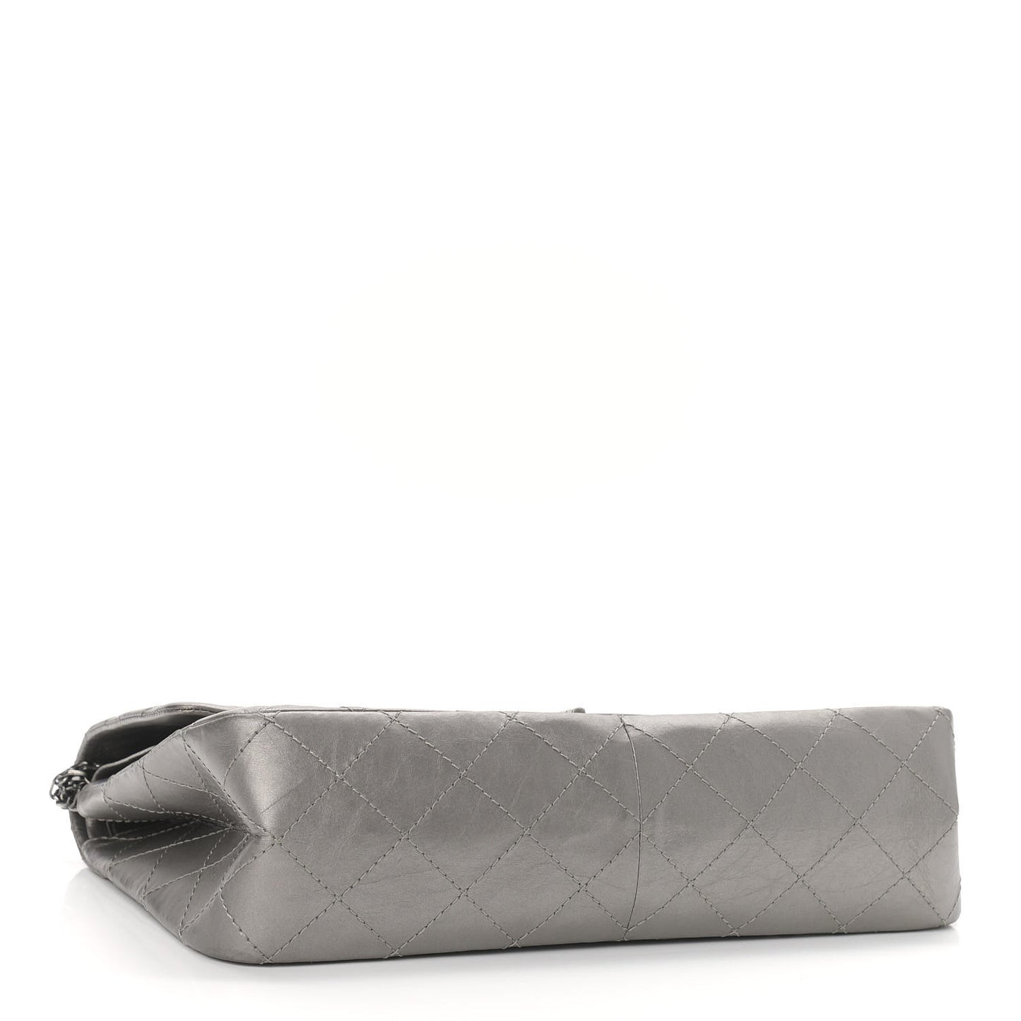 Metallic Aged Calfskin Quilted 2.55 Reissue 226 Flap Silver