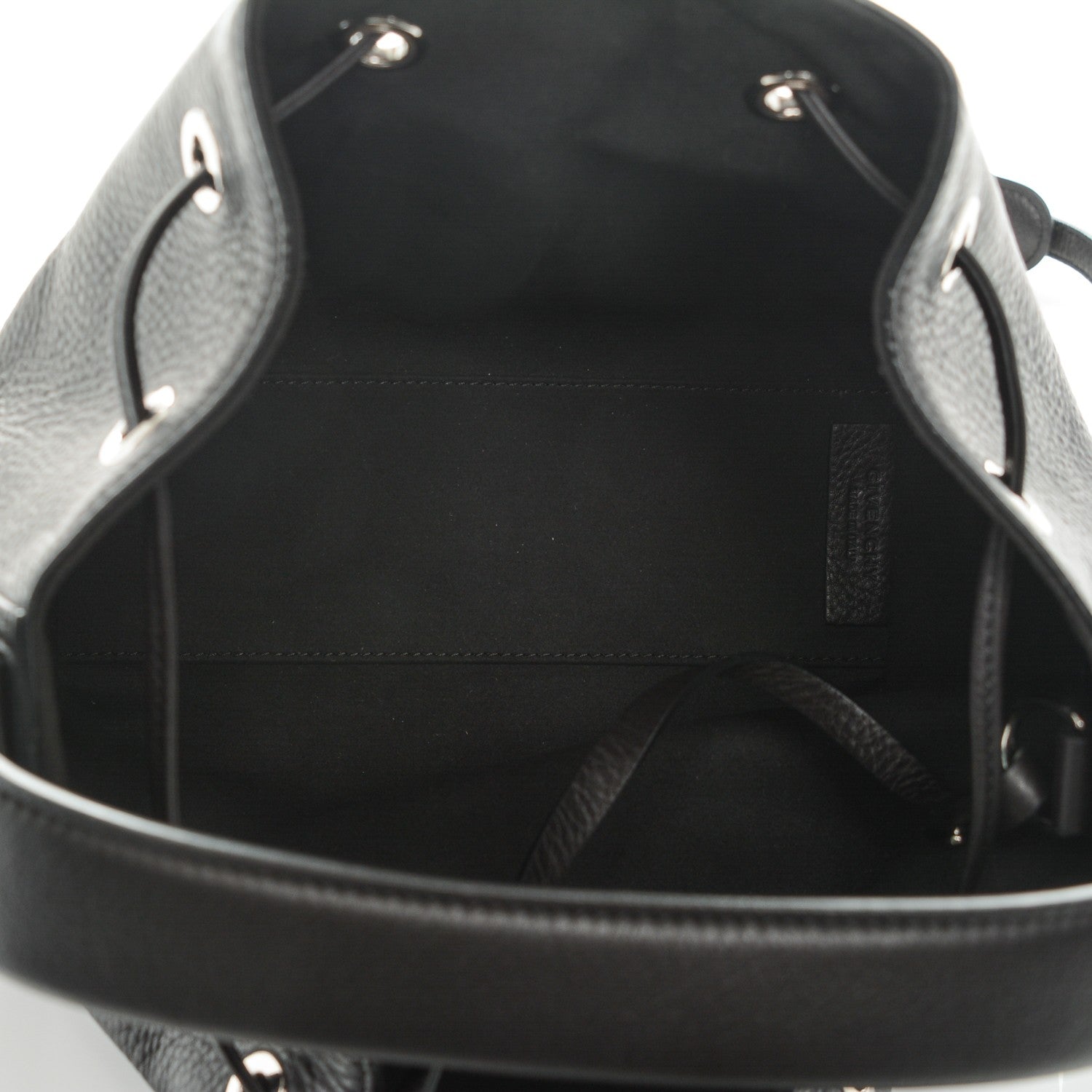Givenchy Calfskin Small Lucrezia Drawstring Bucket Bag Black 6 of 7