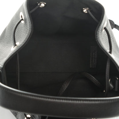 Givenchy Calfskin Small Lucrezia Drawstring Bucket Bag Black 6 of 7