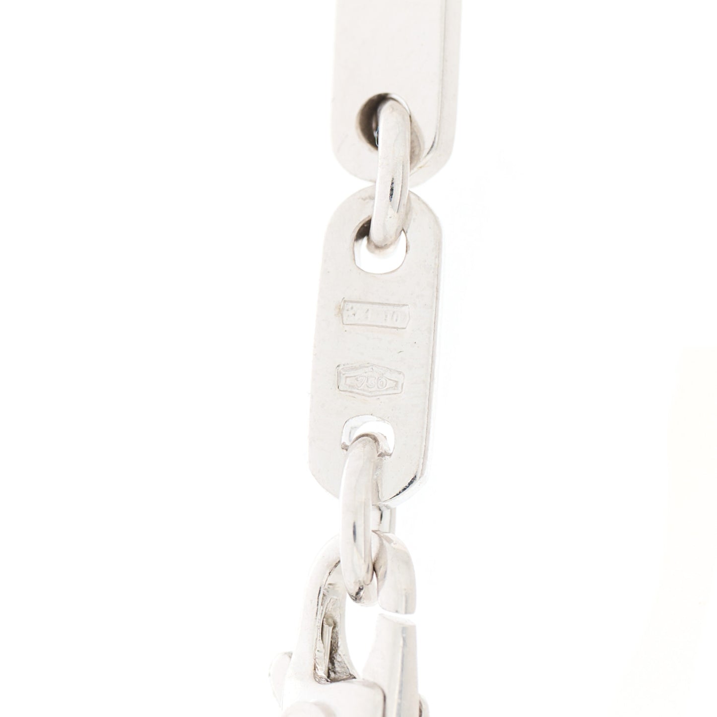 18K White Gold 3.5mm Fidelity Link Bracelet
