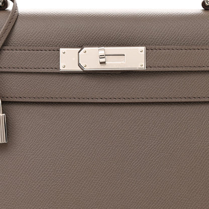 Hermes Epsom Kelly Sellier 28 Etain 8 of 14