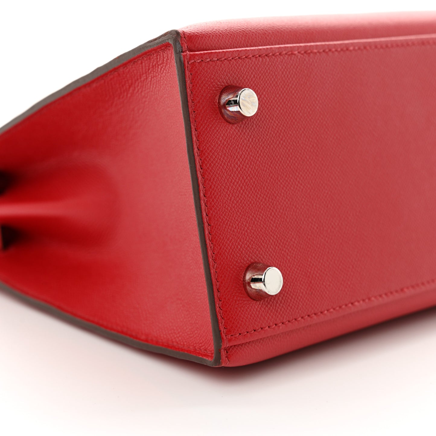 Madame Calfskin Verso Kelly Sellier 25 Rouge Piment Rose Shocking