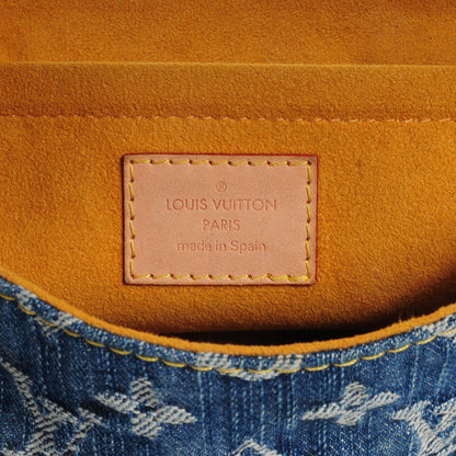 Louis Vuitton Monogram Denim Mini Pleaty Blue 6 of 7