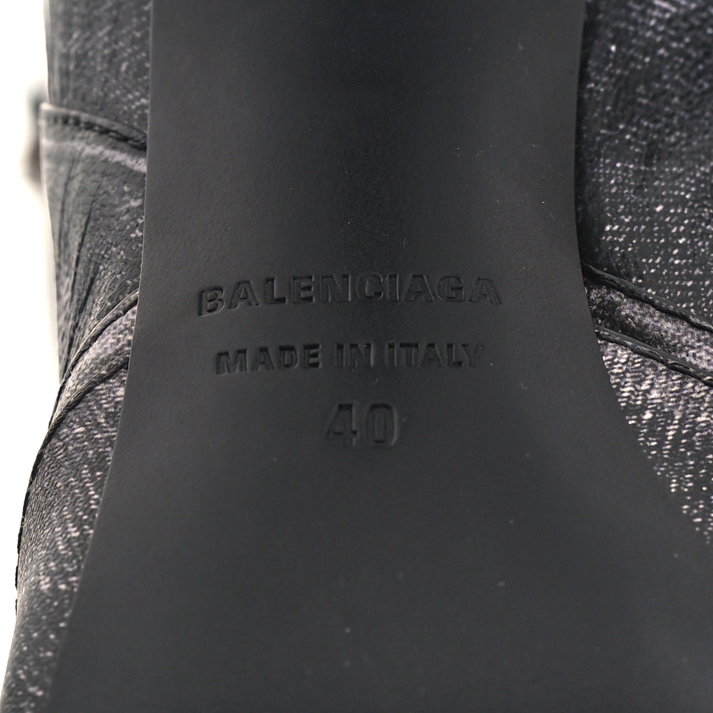 Nappa Denim Printed Cagole 90mm Boots 40 Black