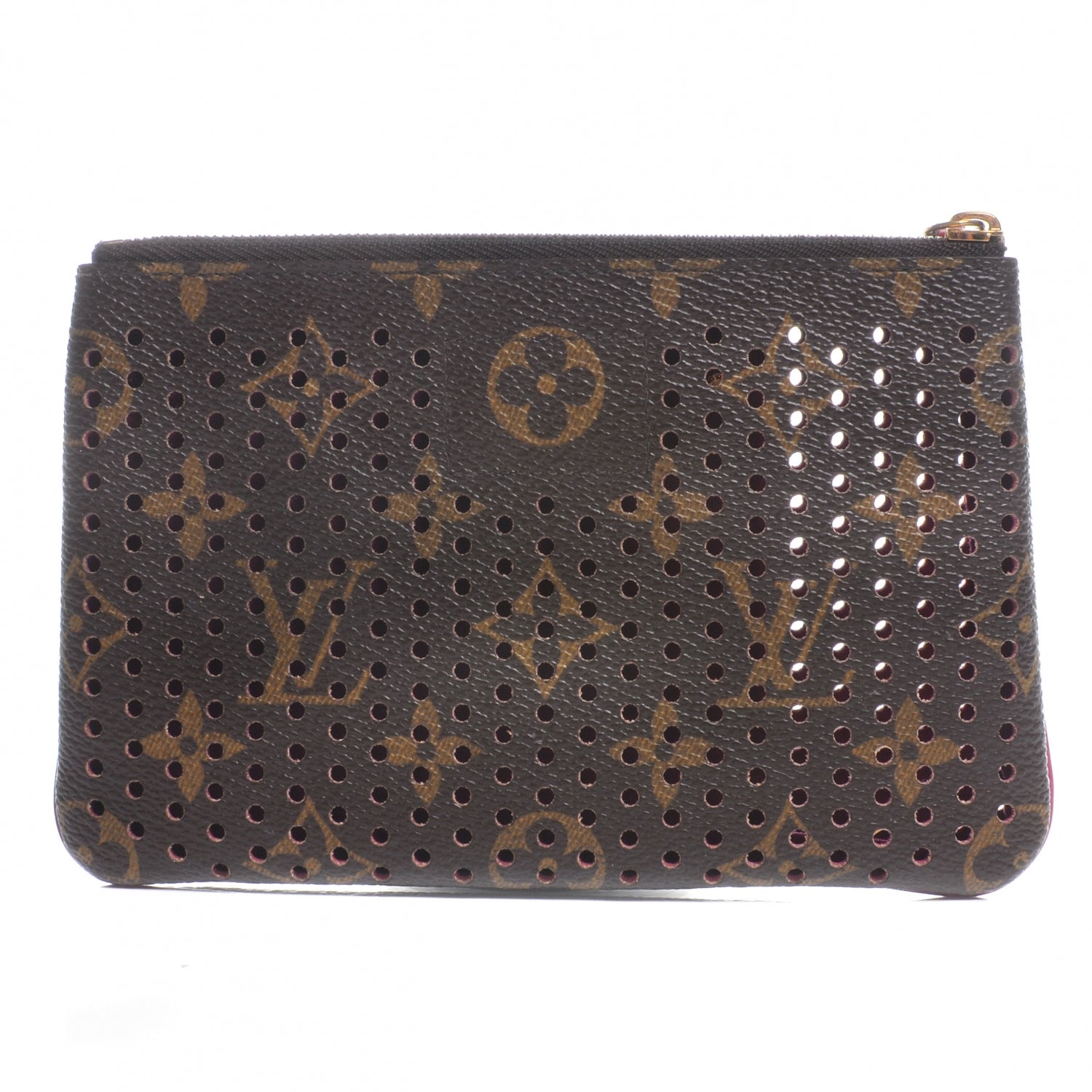 Louis Vuitton Monogram Perforated Pochette Plat Fuchsia 3 of 5