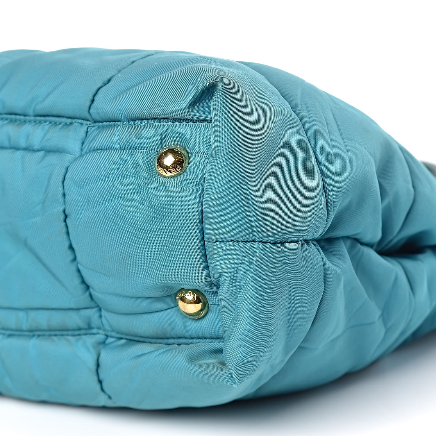Prada Tessuto Nylon Quilted Tote Turchese 8 of 12