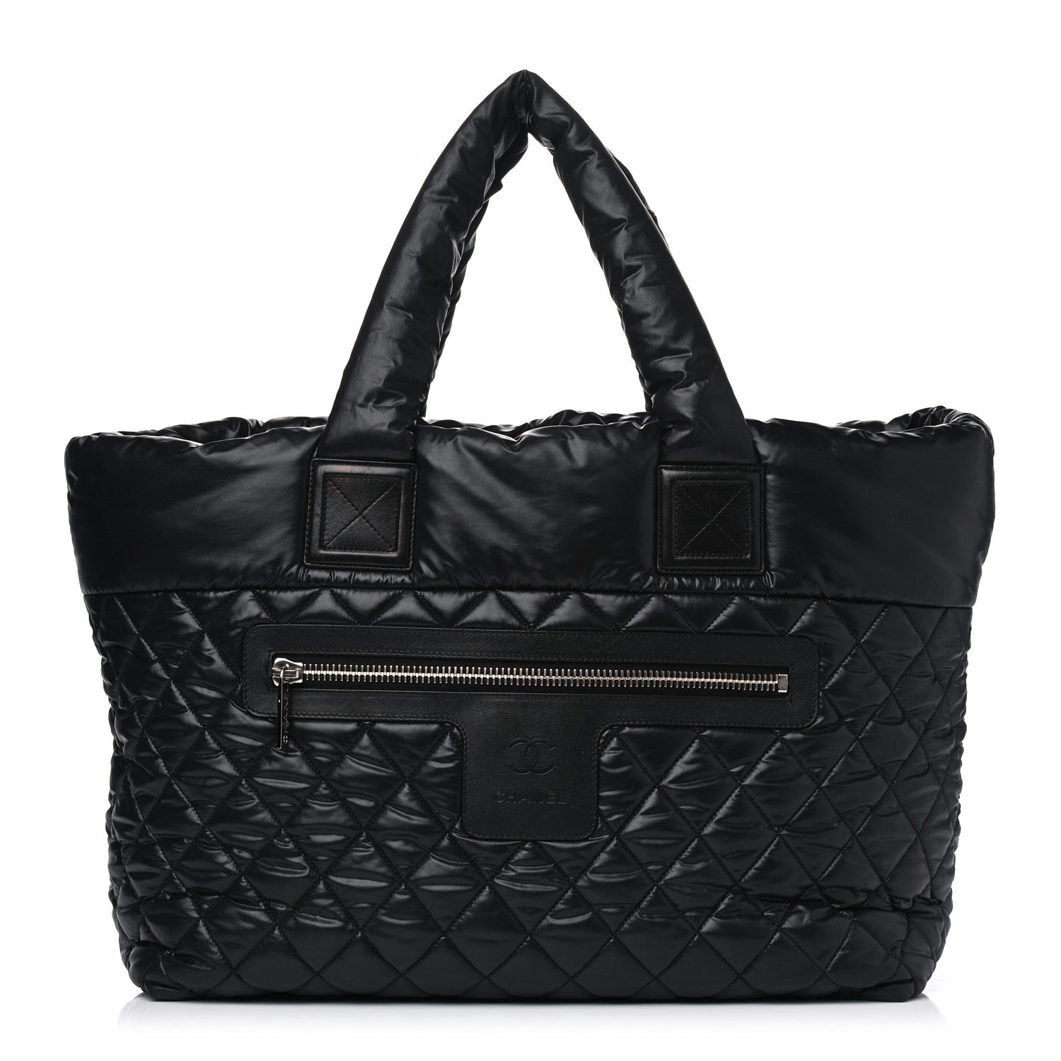 Chanel Nylon Quilted Large Coco Cocoon Tote Black 1 of 5