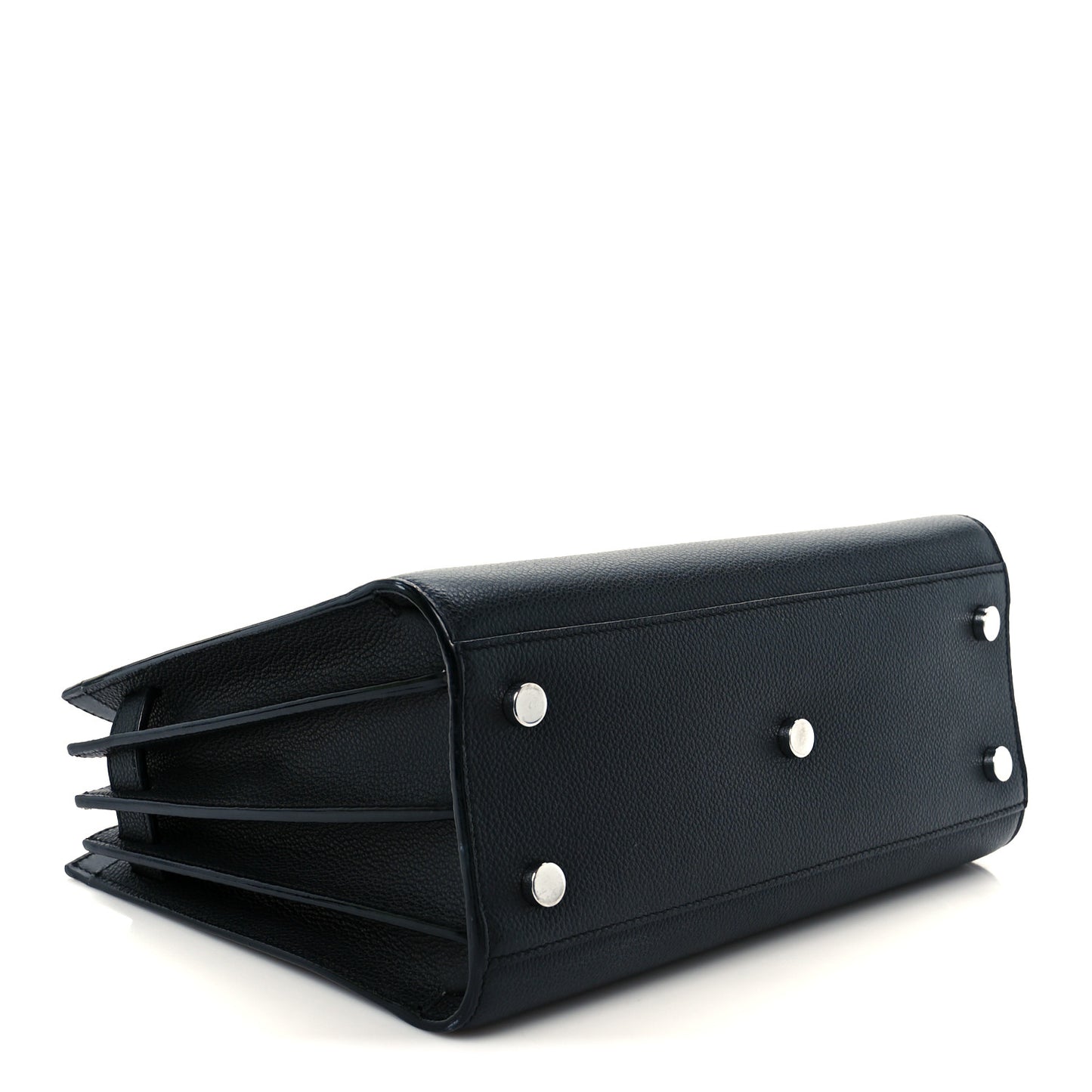 Grained Calfskin Baby Sac De Jour Black