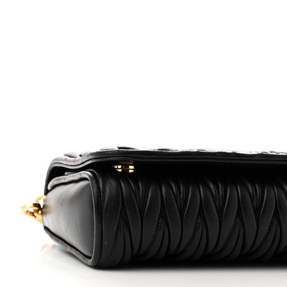Miu Miu Nappa Matelasse Crossbody Black 8 of 9